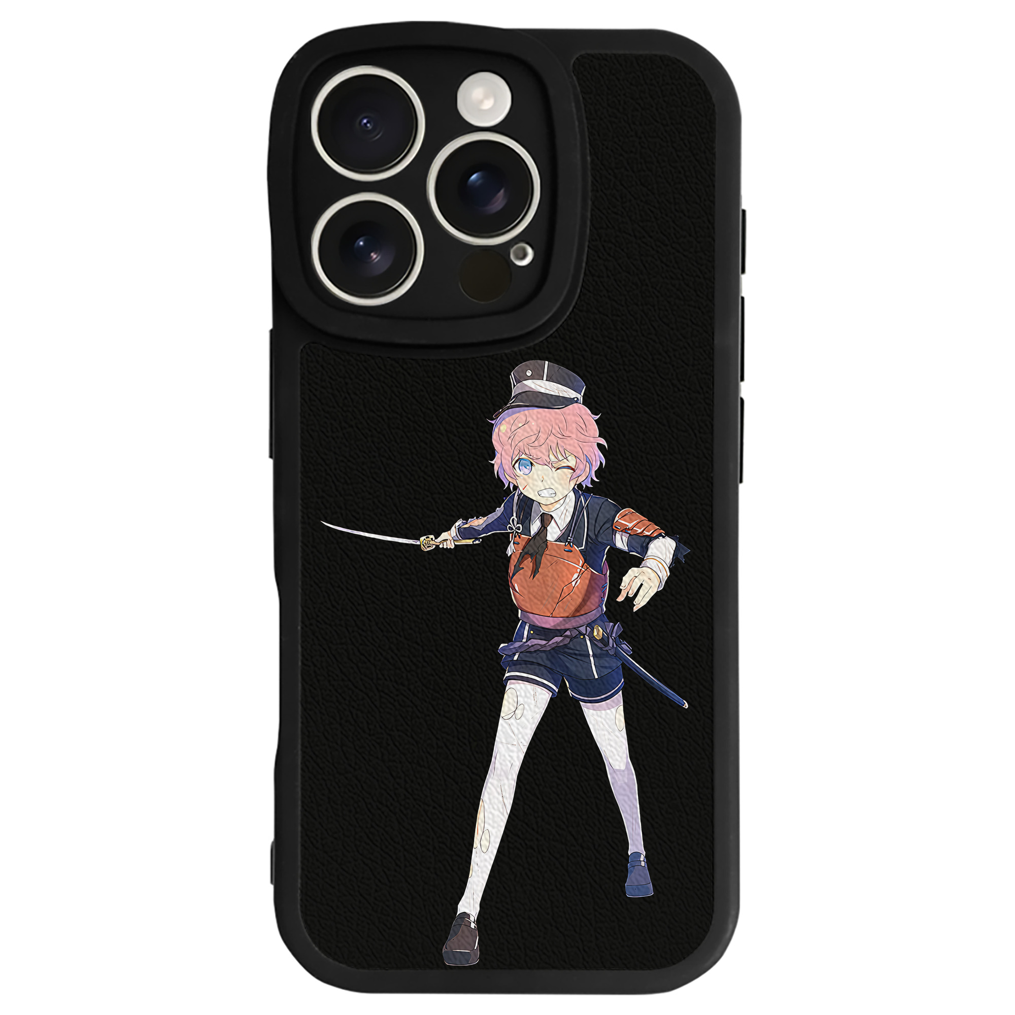 （画像用） 刀剣乱舞 Touken Ranbu 【iPhone 16シリーズ対応】シリコンスマホケース（レザー調） 材質：シリコン
